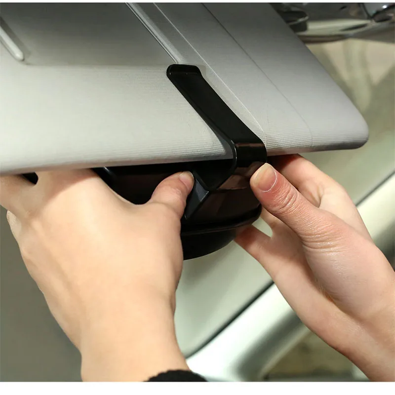

Suitable for All Models of Car Sun Visor Glasses Case Fixing Clip with Ticket Holder Goggles Sunglasses Storage Rack Auto Parts