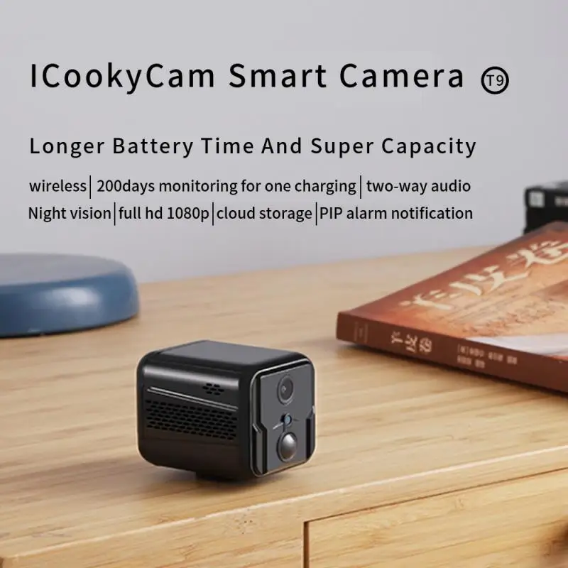 

Мини IP Wi-Fi камера 1080P HD Беспроводная видеокамера для домашнего видеонаблюдения с инфракрасным обнаружением человека видеорегистратор с ноч...