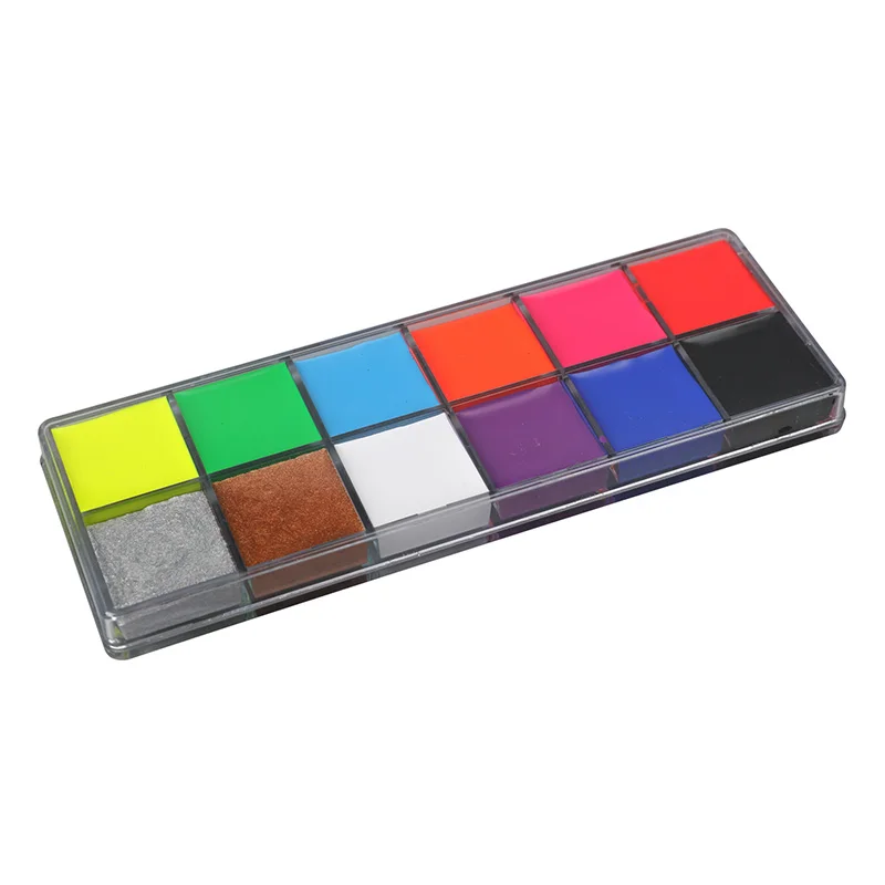 УФ светящаяся масляная краска для Хэллоуина 12 цветов флуоресцентная неоновая