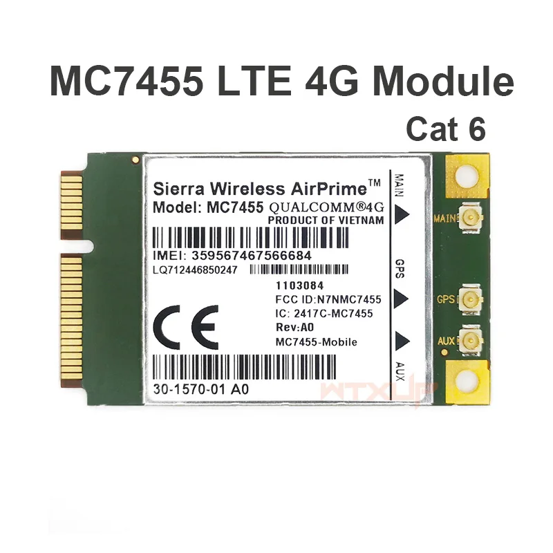 

MC7455 LTE 4G Card mini PCI-E FDD-LTE TDD-LTE 4G Module Cat6 Category 6 For laptop