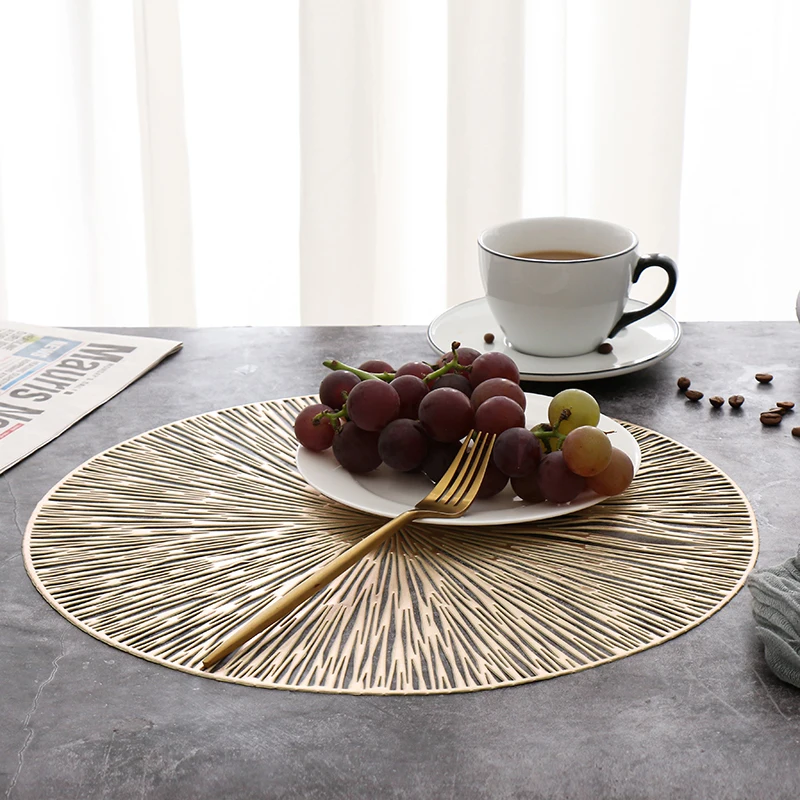 

6/4pcs Creative Round Hollow Flower Insulation Pad Home Furnishing Daily Use Decorative Placemat Heatproof Pad