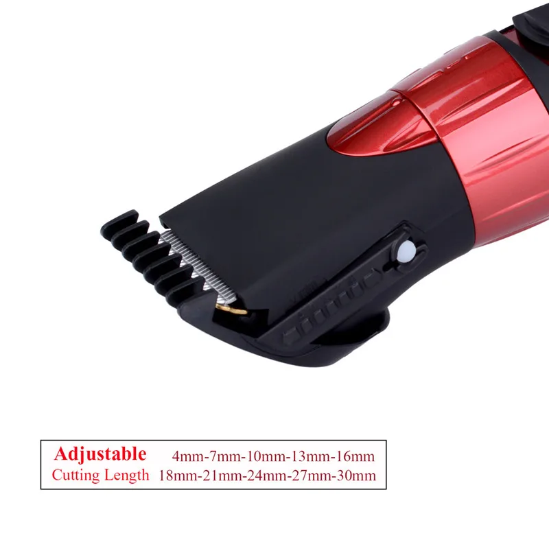 

Professional Waterproof Men Baby Electric Hair Trimmer Red Cutter Beard Clipper Men's Body Care Tools With Stainless Steel Blade