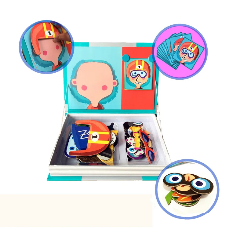 Новинка игрушка-головоломка магнитная головоломка книга наклейка для ребенка