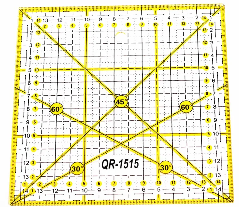 Линейка акриловая 15x15 см 1 шт. Измерительные Материалы | Канцтовары для офиса и