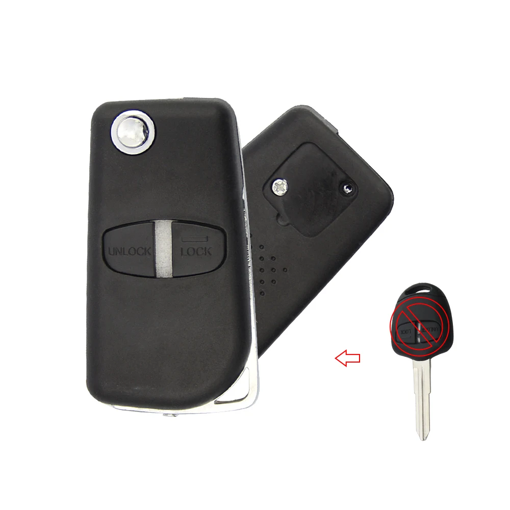OkeyTech 2 кнопочный модифицированный откидной складной дистанционный ключ чехол