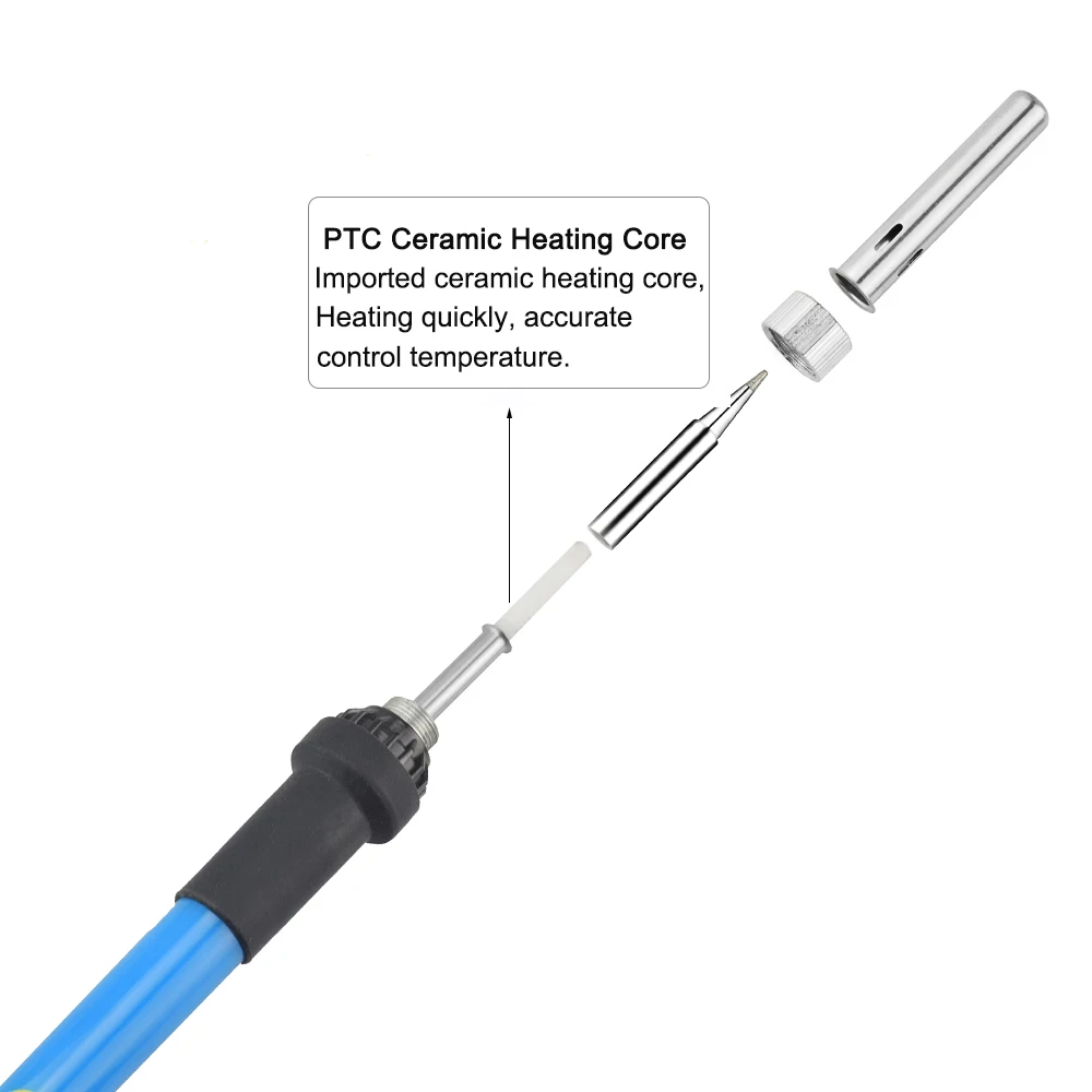 

Soldering Iron US/EU/UK 110V/220V 60W Adjustable Temperature Electric Solder Iron Rework Station Welding Repair Tools