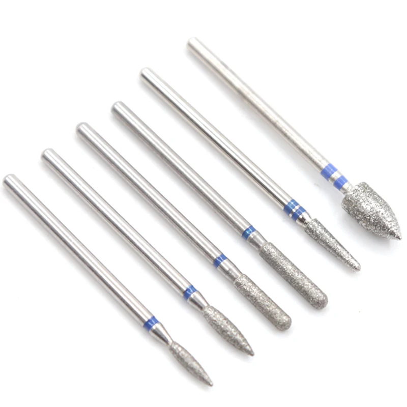 76 6PCS Diamond Cutters for Manicure Set Silicon Ceramic Stone Nail Drill Bits Set Milling Cutters for Pedicure Manicure Machine - Цвет: 76