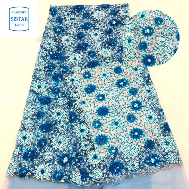 Золотое модное дизайнерское блестящее кружевное полотно Сетчатое кружево с