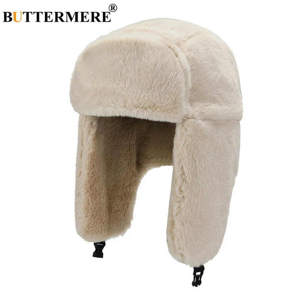 Шапка-бомбер женская с капюшоном Теплая Лыжная Шапка-ушанка из искусственного