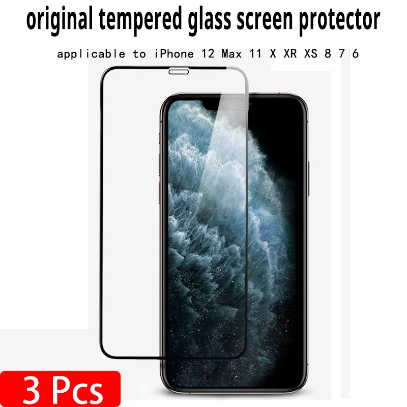 Защитная пленка для экрана iPhone 12 pro Max изогнутое закаленное стекло