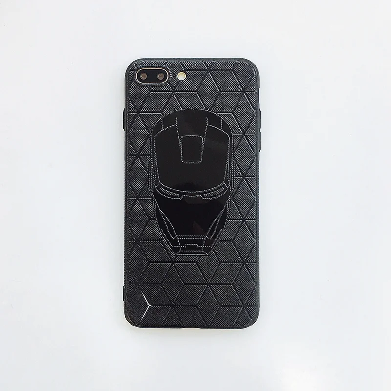 Marvel Мстители Капитан Америка щит супергерой чехол для iPhone 6 6s 7 8 Plus X 10 силиконовый