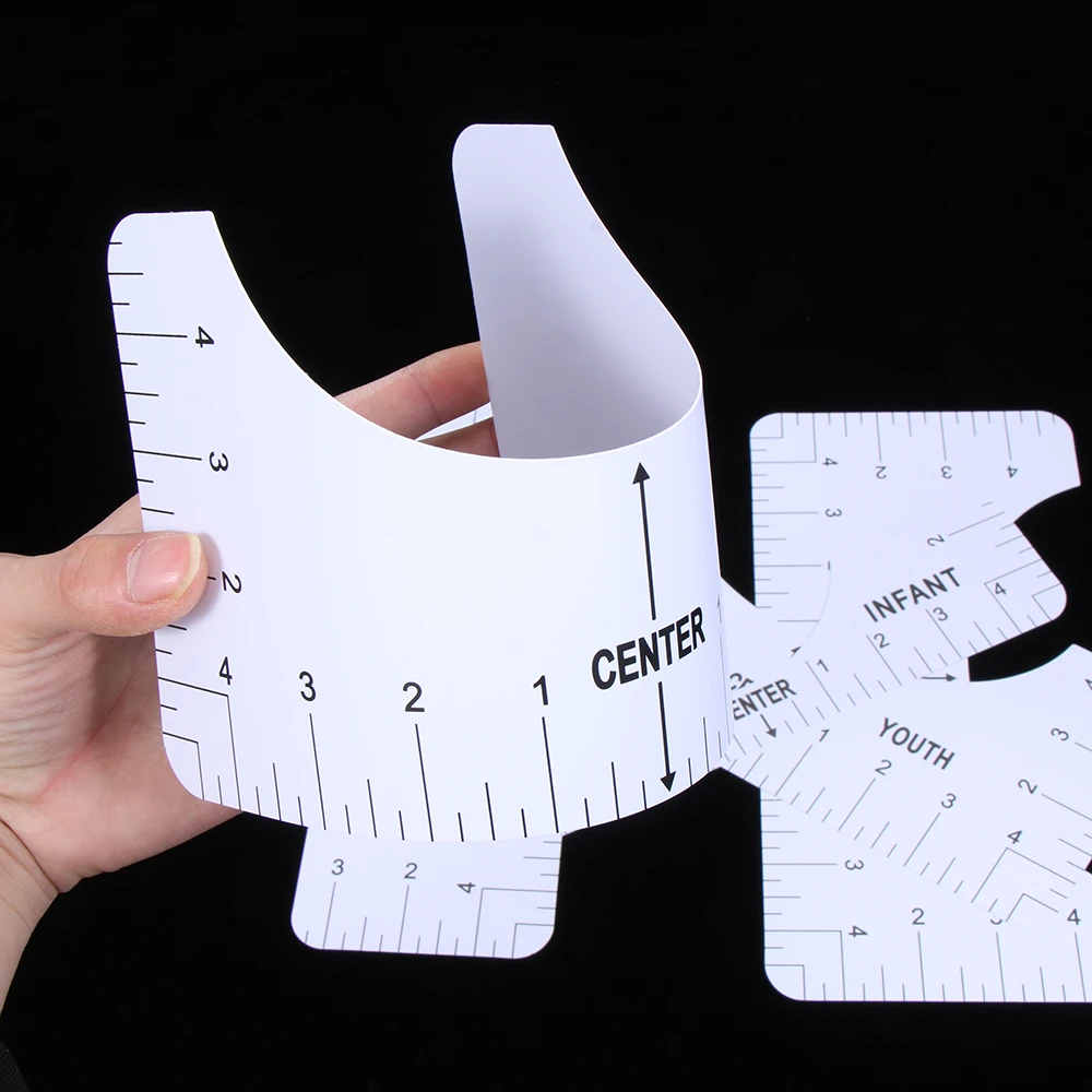 Футболка с вырезом Размеры линейка выравнивание швейная для гидирования модный
