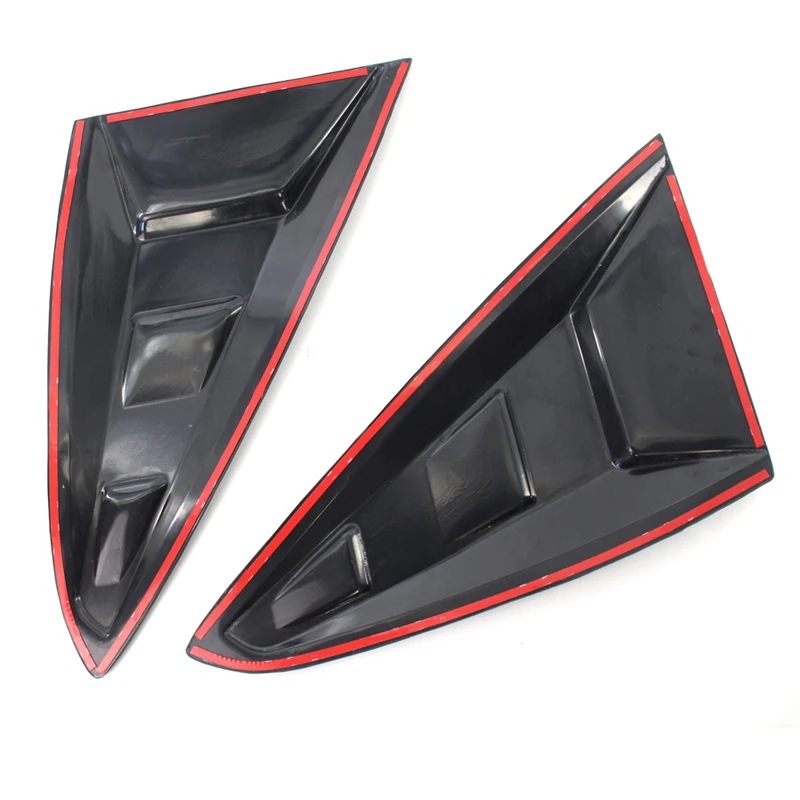 

Rear Triple-cornered Window Louvers Decoration Cover Sticker Trim For-BMW 3 Series F34 2014-2016