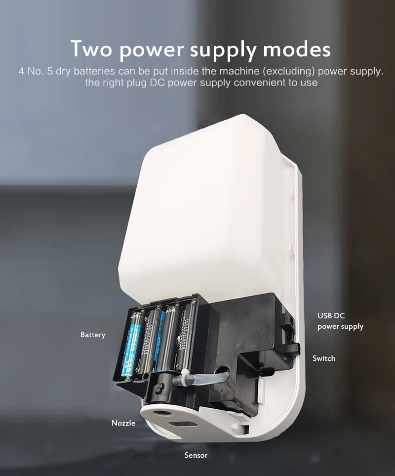 Умный автоматический сенсор жидкий Бесконтактный настенный дозатор для мыла