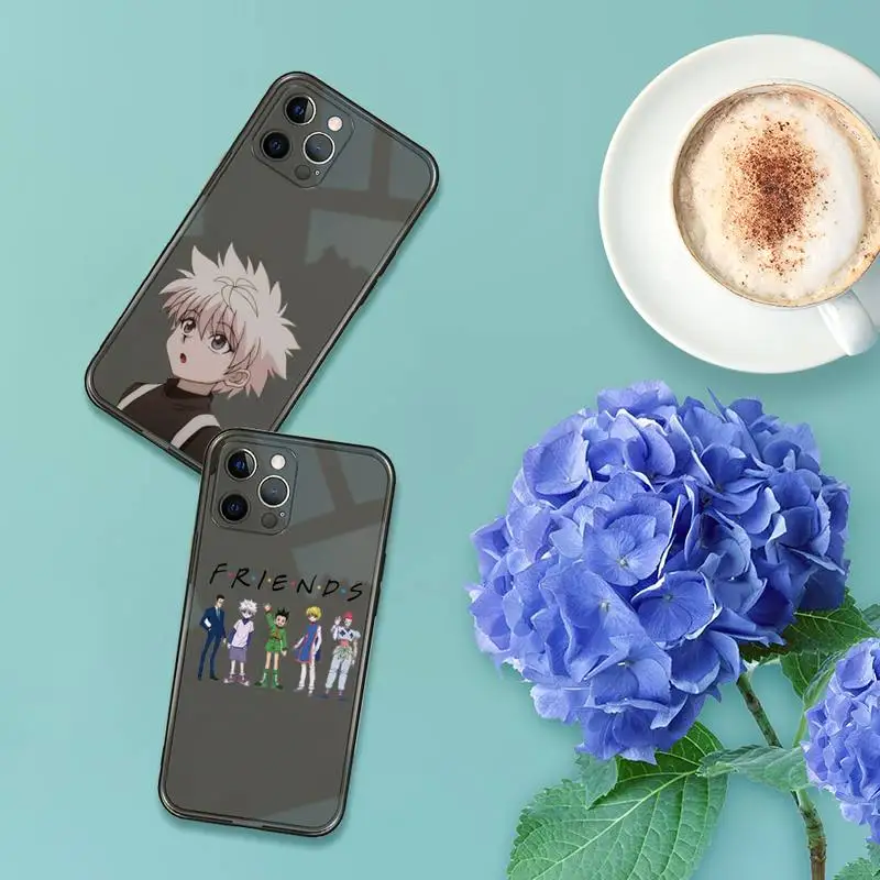 

Hunter X Hunter Killua Zoldyck Phone Case For iPhone 7 8 11 12 X XS XR MINI Pro Max Plus Retro Black Grey clear transparent