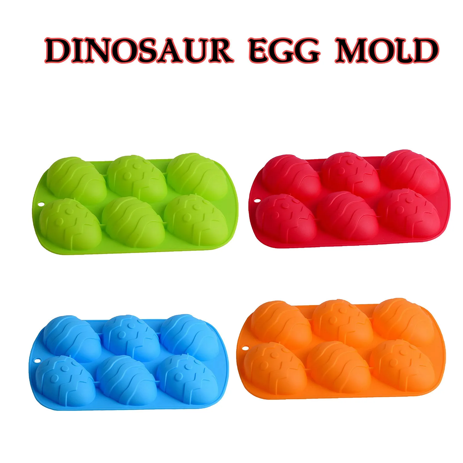 

Easter Day Egg Shape Silicone Mold Gummy Animal Silicone Mold DIY Dinosaur Eggs Chocolate Mold Kitchen Baking Tools #11