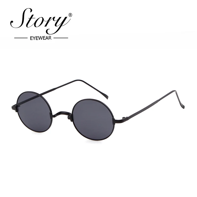 Женские и мужские круглые солнцезащитные очки в стиле ретро STORY дизайнерские