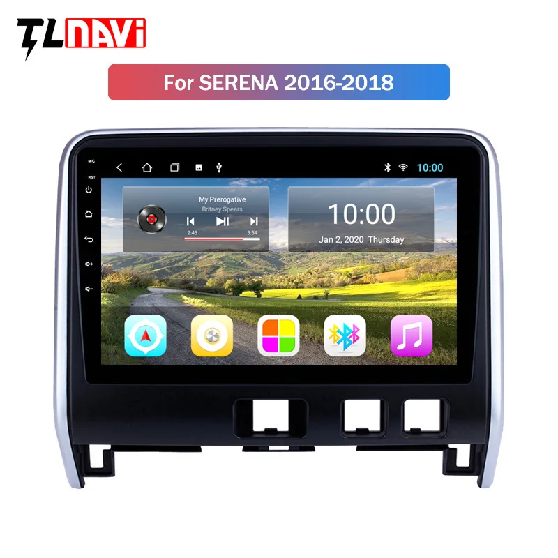 

2 Гб ОЗУ 10,1 дюймов HD сенсорный экран Android 10 для 2016 - 2018 Nissan Serena с Wi-Fi Bluetooth Музыка USB AUX