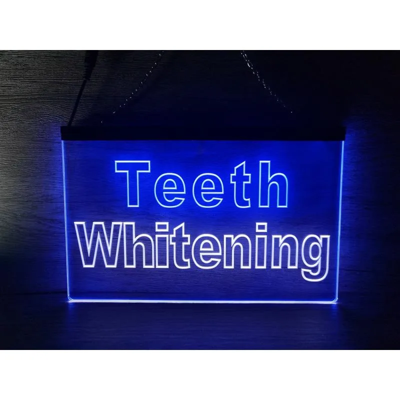 

SS285 Teeth Whitening Dentist Display Dual Color LED Neon Sign