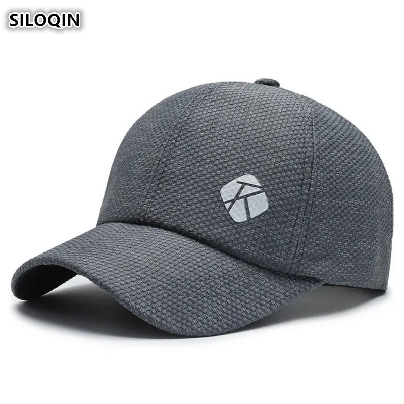 

SILOQIN Snapback Cap 2020 New Summer Men's Simple Cotton Baseball Cap Male Bone Casual Sports Caps Embroidery Brands Tongue Cap