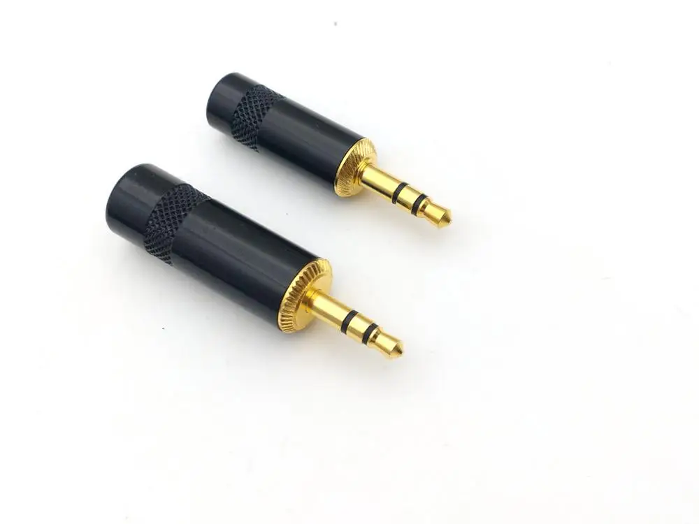 50 шт. Новый позолоченный стерео 3 5 мм ремонт штекер наушников кабель аудио разъем