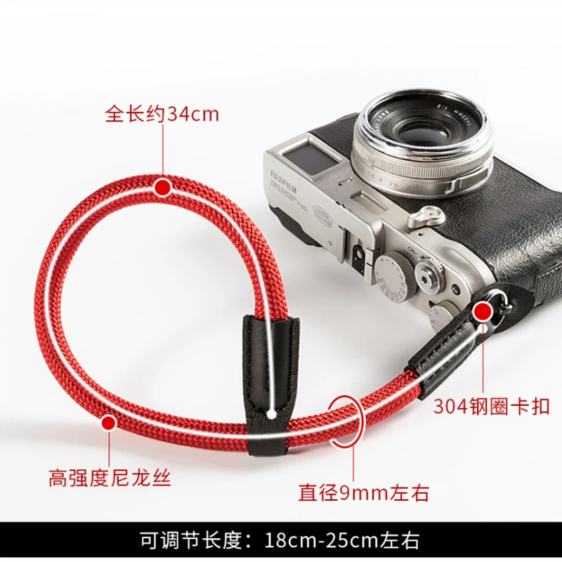 Наручный ремешок для камеры плетеный браслет Canon EOS M2 M3 M5 M6 M10 M100 M200 M50 M G1XII G1XIII G7XII Grip