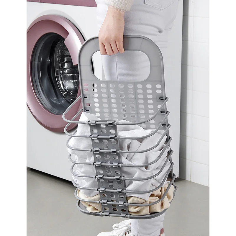 Складная корзина для ванной органайзер хранения одежды настенная пластиковая