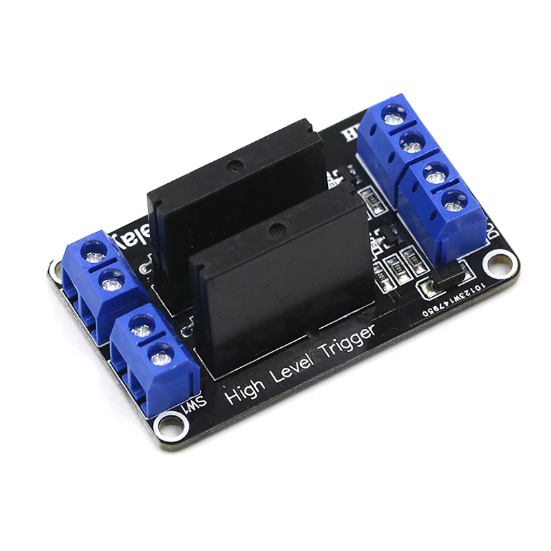 2 Channel 1 2 4 8 канальный 5 В DC релейный модуль твердотельный высокий уровень SSR AVR DSP G3MB-202P реле для Arduino - Габаритные размеры: 2 Channel