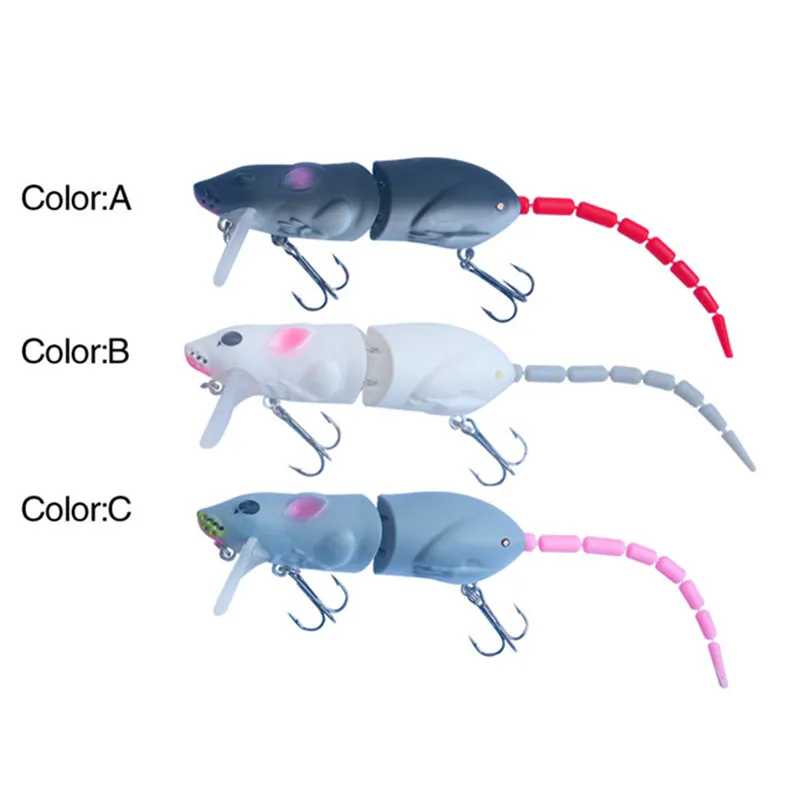 

Mouse Lure 1Pcs/lot 3D Eyes Soft Mouse Bait Fishing Lure 15.5cm Floating Crankbait Artificial Bait Fishing Tackle High Quality