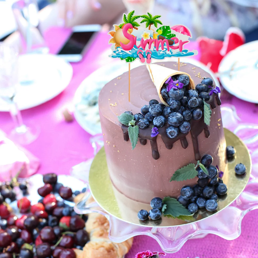 

1 Set Birthday Balloon Cake Topper Banner Practical Premium Party Supplies