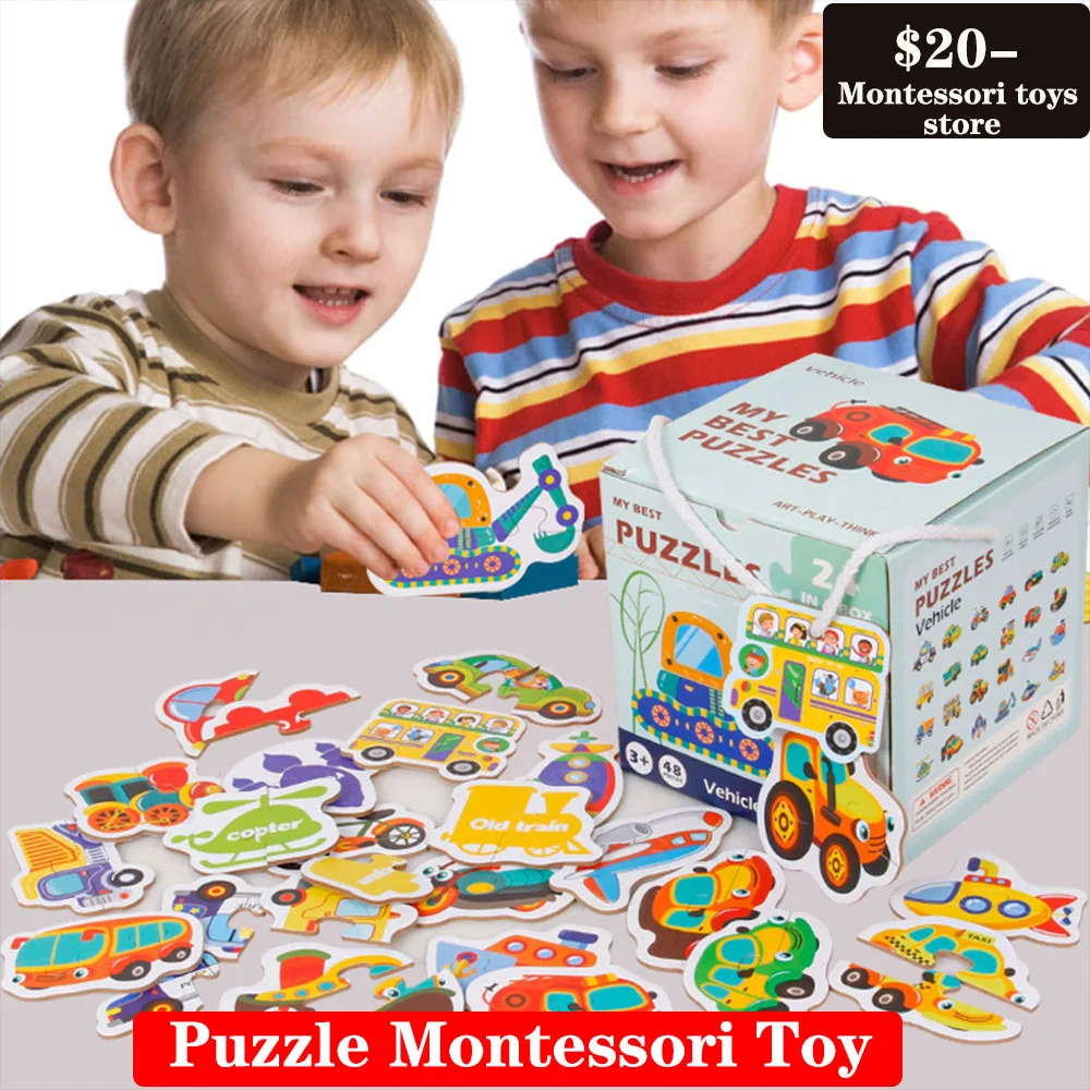 Большие головоломки транспортные средства животные фрукты и овощи морские пазлы