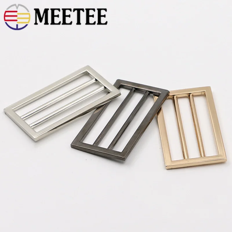 Meetee 5 шт. 25 50 мм металлическая Фотосумка ремень тройной скользящий слайдер сделай