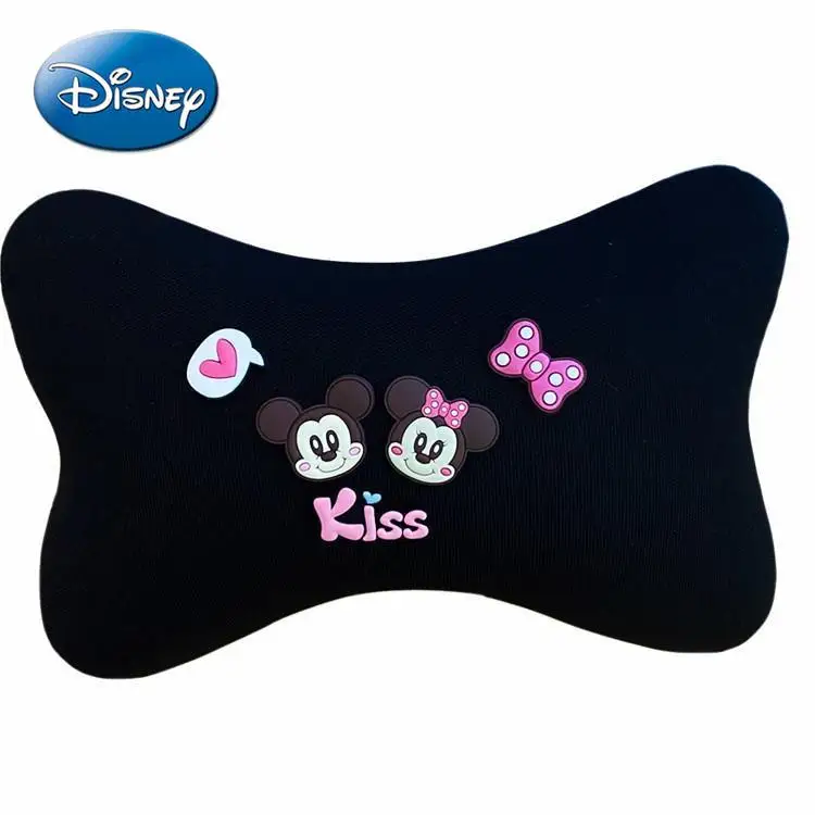 

Disney Mickey Mouse Minnie Cute Cartoon Car Headrest Waist Pillow Summer Car Handbrake Set Handle Cover Shoulder Cover Set