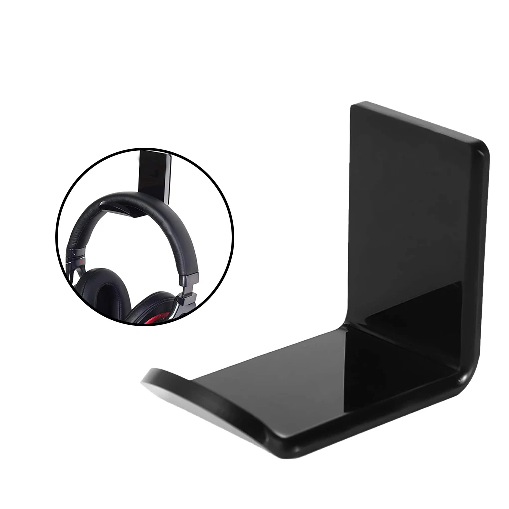 

Headphone Wall Hanger Computer Headset Earphone Display Holder Acrylic Wall Mounted Hook Headset Wall Hanger