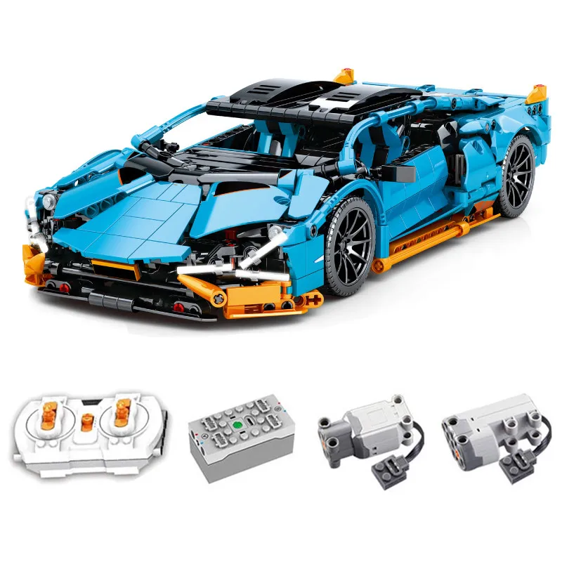 

1261 Piece Bricks RC Supercar Racing Car Model Building Blocks Boy Birthday Christmas Gift Kids Remote Control Toys For Children