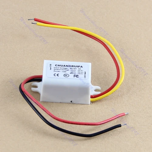 

1pc Waterproof DC Converter 12V Step Down to 6V 3A 15W Power Supply Module