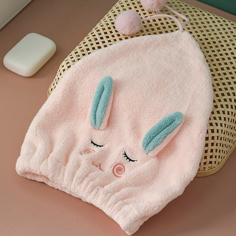 

Quick-Drying Absorbent Thickened Shower Cap Female Online Influencer Scrubbing Hair Children's Closed Toe Hair-Drying Towel
