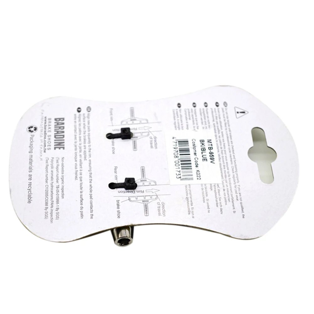 

High Quality Mountain Bicycle V-Brake Pad Brake Rubber Block MTB-959V Non-slip Strong Stylish Wearable Practical