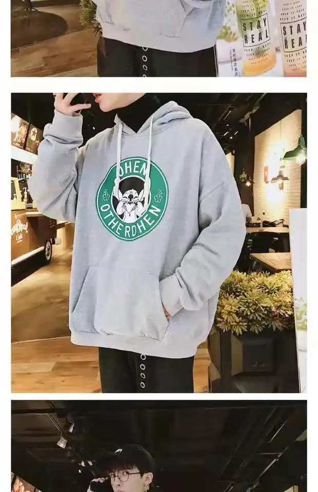 Мужское флисовое пальто с капюшоном черное теплое большие размеры Осень зима