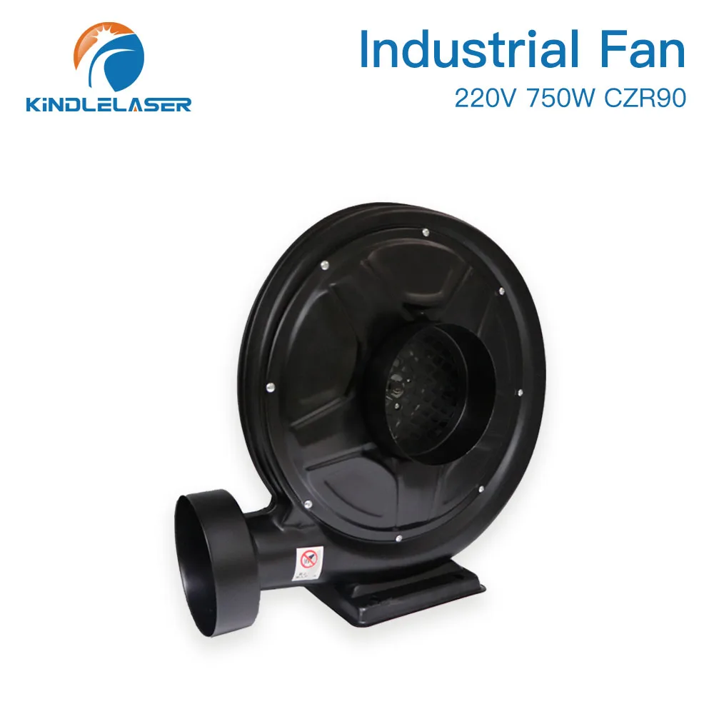 KINDLELASER 220V 750W Exhaust Fan Air Blower Centrifugal for CO2 Laser Engraving Cutting Machine Medium Pressure Lower Noise