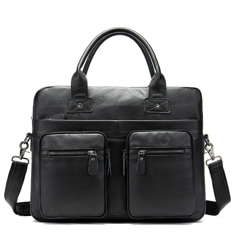 Лидер продаж мужская деловая сумка из 100% натуральной кожи мессенджер на плечо