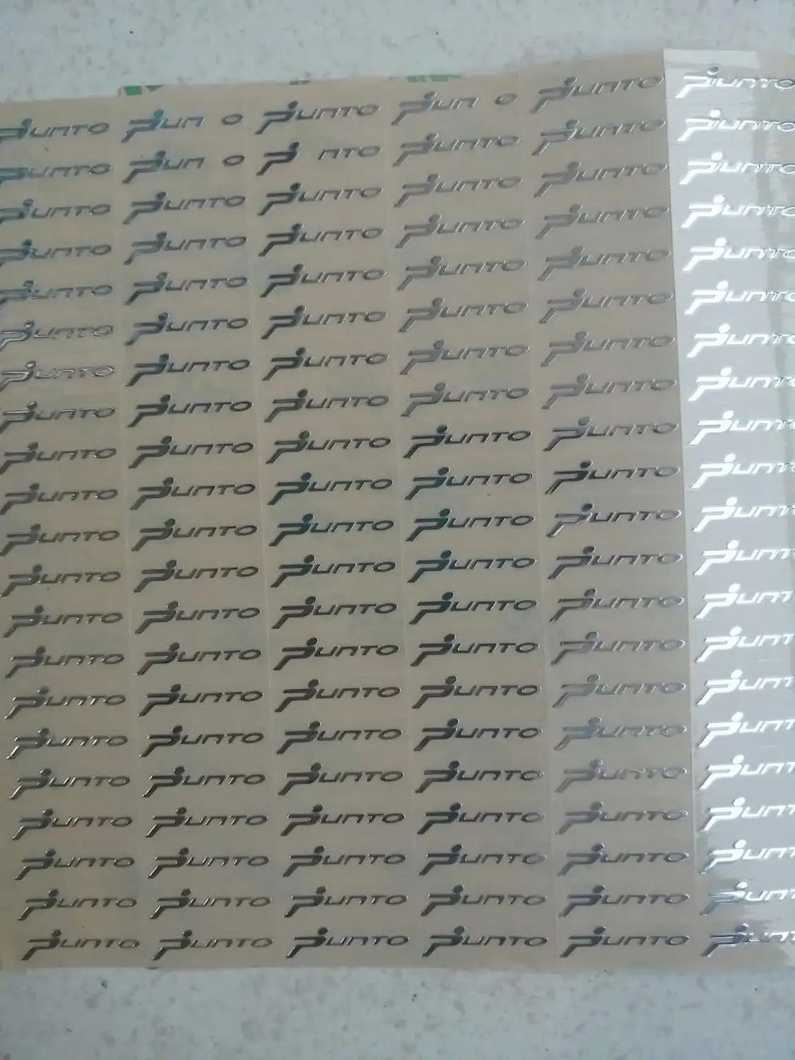 

2pcs Stainless Steel Car Sticker For Fiat Punto