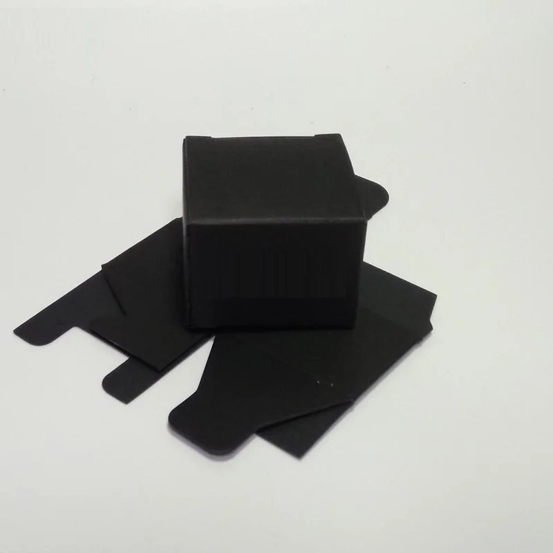 

special order 1000pcs 48*48*124mm black paper box, 1000pcs 47x47x23mm black Packing Boxes