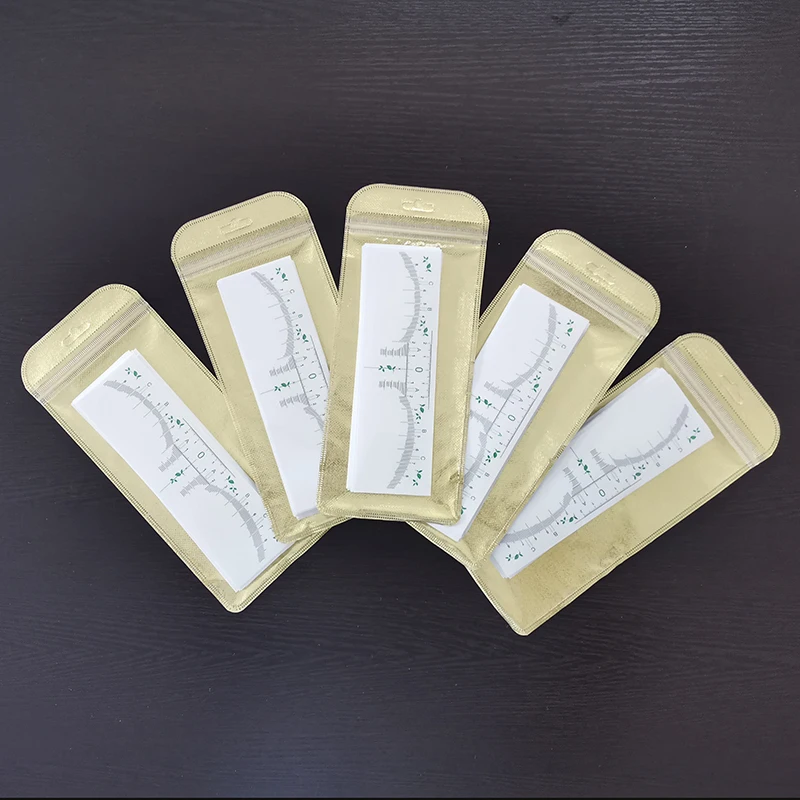 100 шт. аксессуары для тату одноразовая 3D линейка бровей стикер измерение