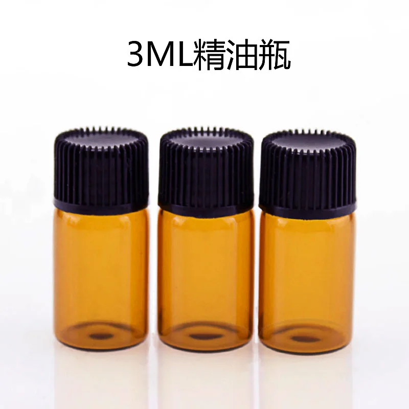 Флакон янтарного эфирного масла 1 мл 2 3 пустые коричневые стеклянные флаконы
