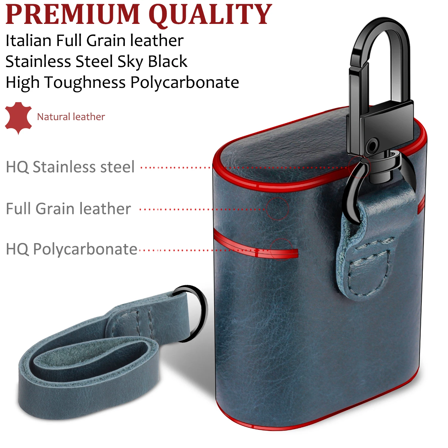ForAirpodsProtectiveCaseWirelessBluetoothHeadsetBoxChargingBagLeatherCoverShell | Электроника