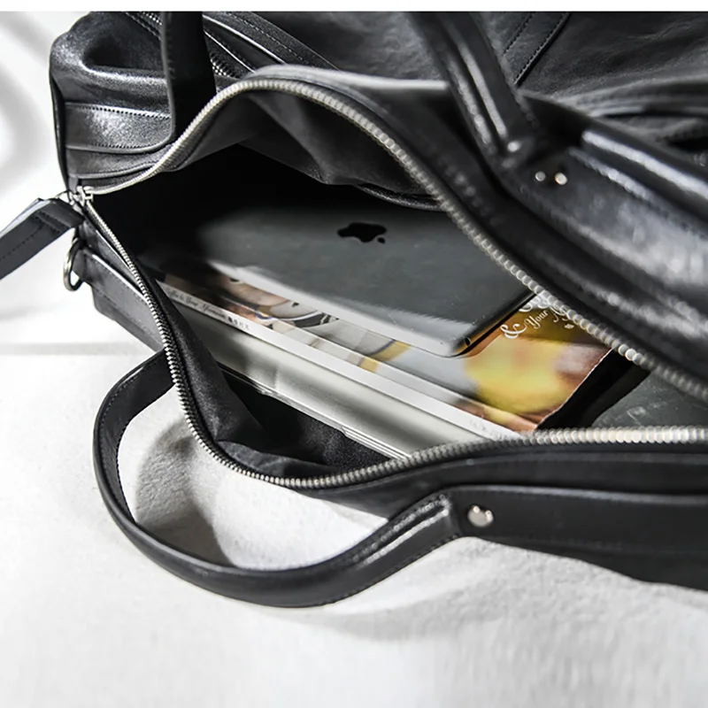 Кожаные мужские сумки AETOO большие кожаные дорожные через плечо на шпильке |