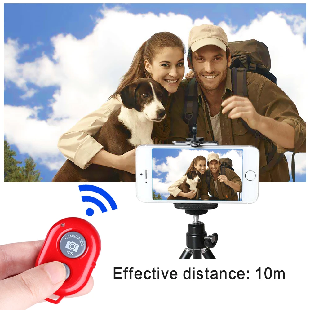 Bluetooth Phone Self Timer Shutter Button for iPhone 7 selfie stick Release Wireless Remote Control Huawei Xiaomi | Электроника