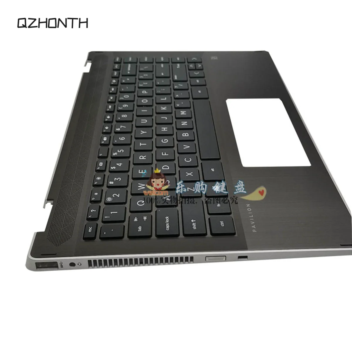 Серебряный край. Новый для HP Pavilion X360 14-DH 14T-DH верхний корпус с клавиатурой США L53796-001 L53794-001 L53795-001.