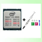 Процессоры Intel Xeon с термопастой E5 2680 V2, 10 ядер, 20 потоков, 2697 V2 12 ядер 2690 V2, детали для процессоров для майнинга, DIY